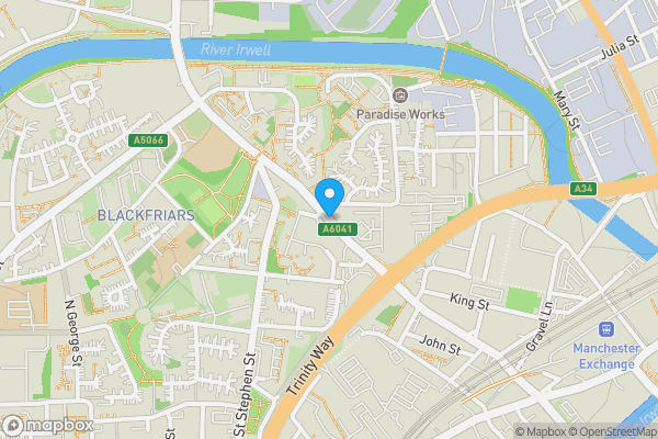Map location for Blackfriars Road, Salford, Lancashire, M3 7DZ