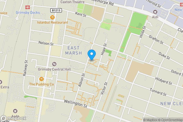 Map location for Smokers Arms, Albion Street, Grimsby, DN32 7DX