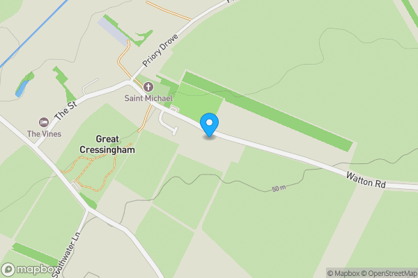 Map location for 16 Watton Road, Great Cressingham, IP25 6NQ