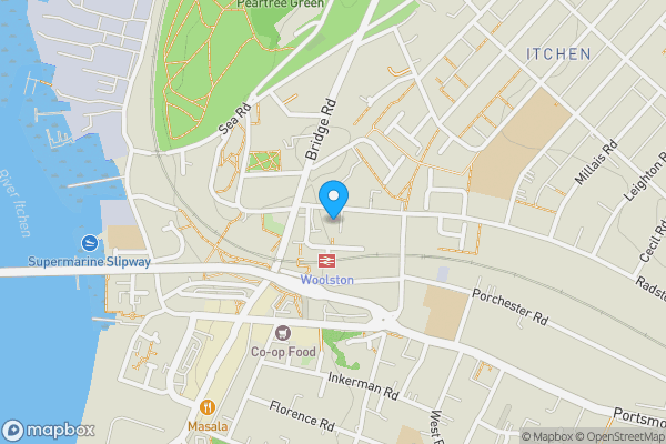 Map location for 14 Lock-up Garages Robere House, Radstock Road, Southampton, City of Southampton, SO19 2QW