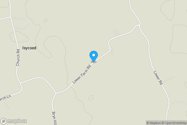 Map location for LOWER FARM  , ISYCOED, Wrexham, LL13 9RY