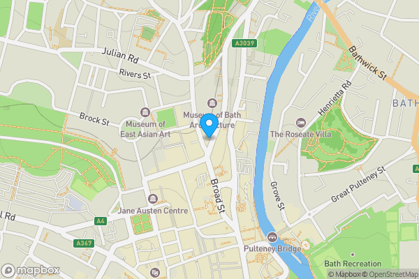 Map location for Flat 2, 2 Fountain Buildings, Walcot, BA1 5DU