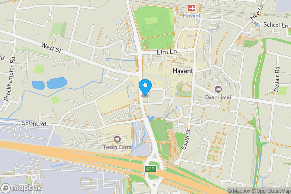 Map location for 11 South Park Court, Havant, Hampshire, PO9 1FG