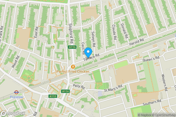 Map location for Terrace Road, London, E13