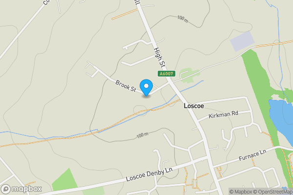 Map location for 17 Brook Street, Loscoe, Heanor, Derbyshire DE75 7LP