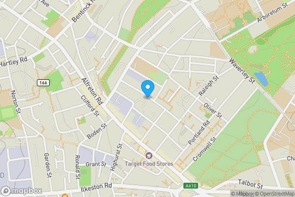 Map location for Royal Victoria Court, Nottingham, Nottinghamshire, NG7 4ET