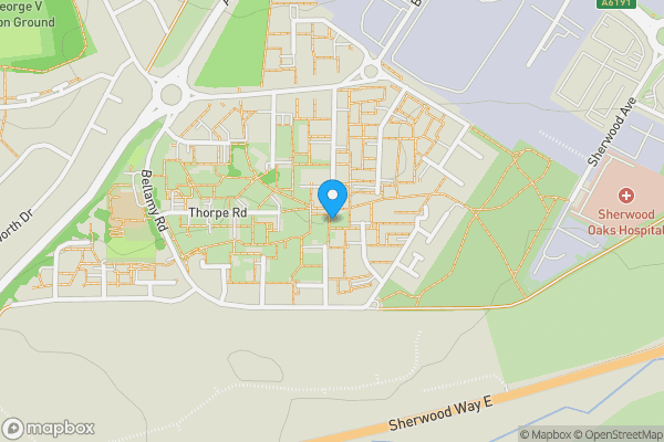 Map location for Flat 26 Bodmin Court, Mansfield, Nottinghamshire NG18 4QA
