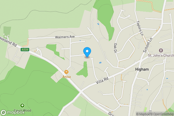 Map location for 14 Carton Road, Higham, Rochester, ME3 7EB