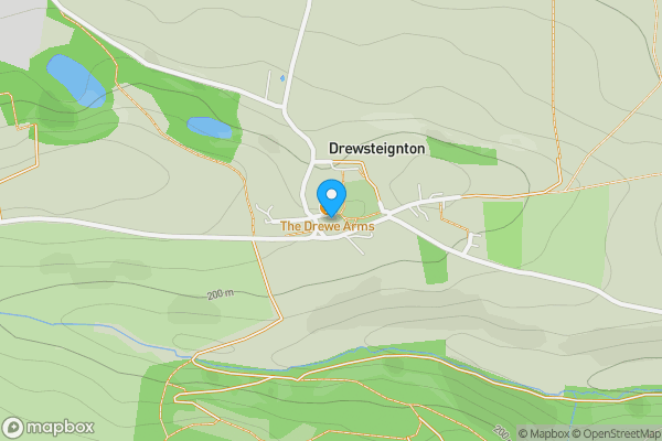 Map location for The Church Rooms, Drewsteignton, Exeter, EX6 6QN