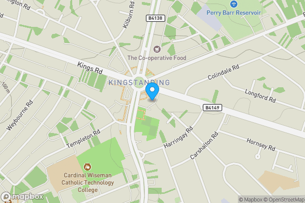 Map location for 635 Kingstanding Road, Kingstanding, Birmingham, B44 9SU