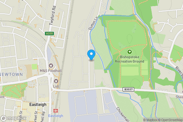 Map location for 70 Dutton Lane, Eastleigh, Hampshire, SO50 6AB