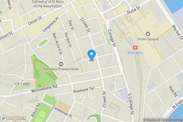 Map location for Ground Floor Right, 3 Dee Place, Aberdeen, Aberdeen City AB11 6EF