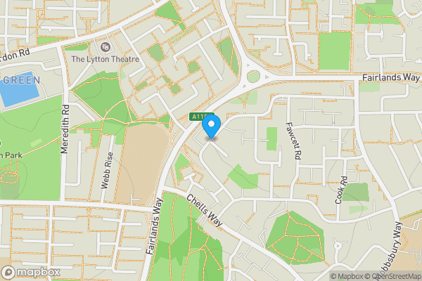 Map location for Raleigh Crescent, STEVENAGE, SG2 0EB