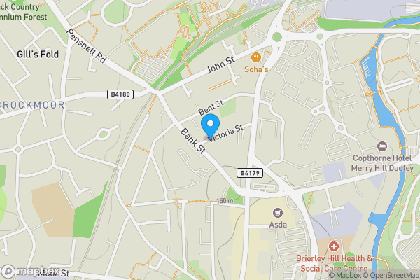 Map location for Victoria Street, BRIERLEY HILL, West Midlands, DY5 1RD