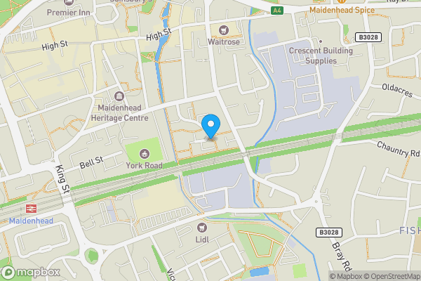 Map location for Land Opposite Garage at 53 Fotherby Court, Maidenhead, Berkshire, SL6 1SU