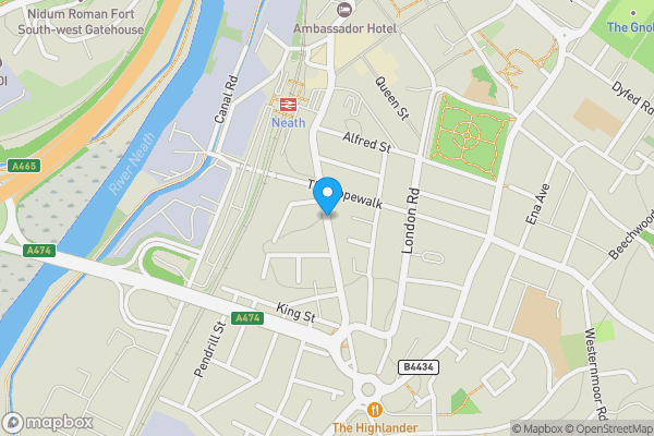 Map location for Windsor Road, NEATH, SA11