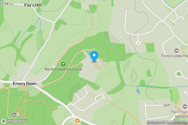 Map location for Northerwood House, Lyndhurst, SO43