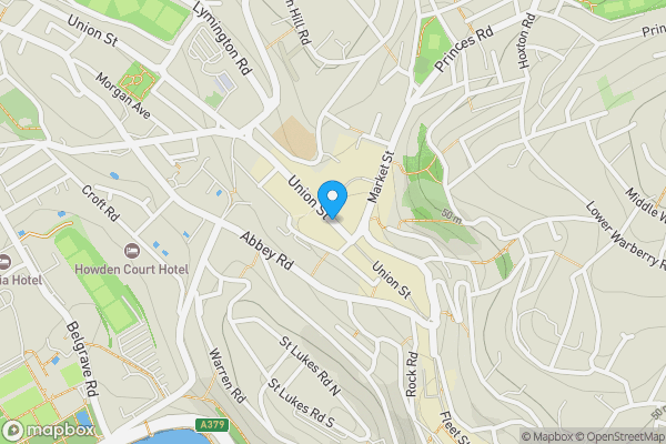 Map location for 66 / 70 Union Street Torquay Devon TQ2 5PS