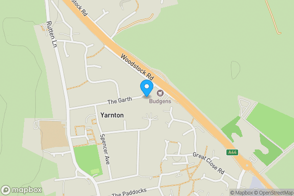 Map location for 11A The Garth, Yarnton, OX5 1LZ