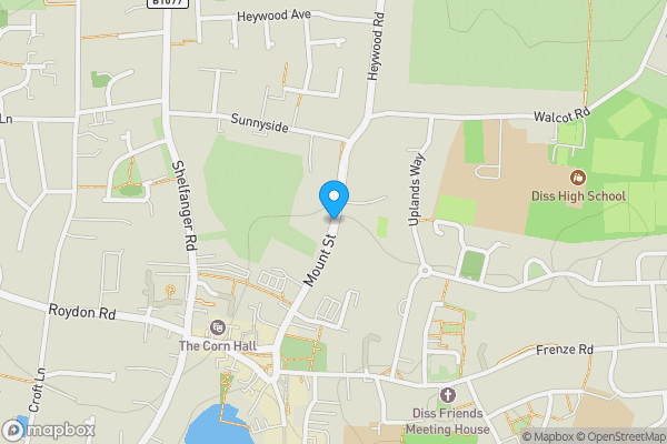 Map location for Ivy House, Mount Street, Diss, Suffolk, IP22 4QG