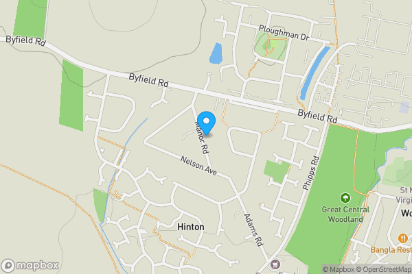 Map location for Woodford Road, Daventry, NN11 3QP