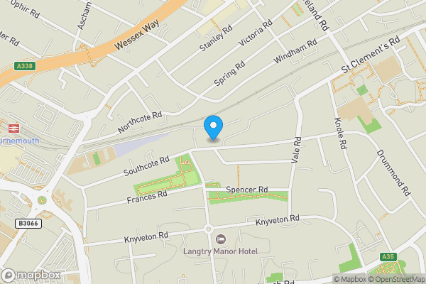 Map location for 99 Southcote Road, Bournemouth, Dorset, BH1 3SW