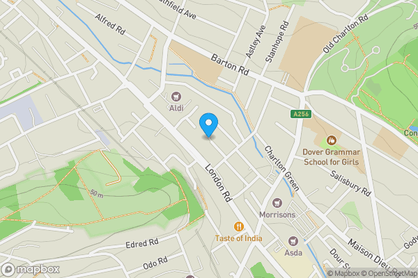Map location for Leighton Road, Dover, Kent, CT16 2LN