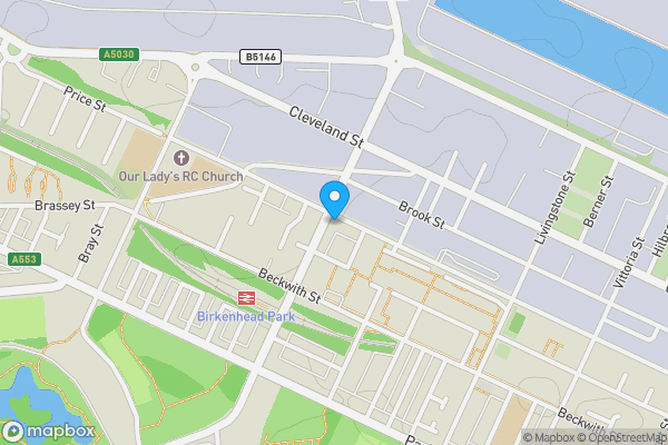 Map location for 441 Price Street, Birkenhead, CH41 4JG