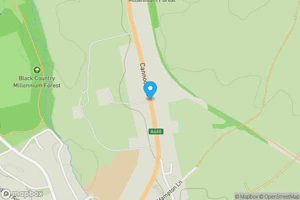 Map location for Cannock Road, Wolverhampton, West Midlands, WV10 8QP