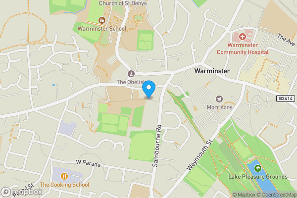 Map location for 6 Sambourne Chase, Warminster, Wiltshire, BA12 8JB