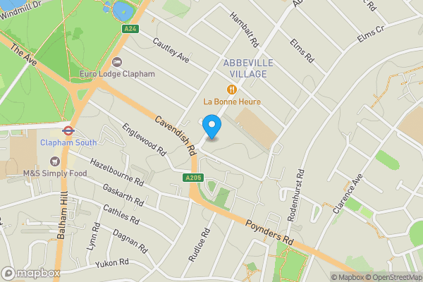 Map location for Flat 5, 6 Abbeville Road, Clapham, London, SW4