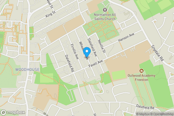 Map location for Wheatley Avenue, NORMANTON, West Yorkshire, WF6 1HN