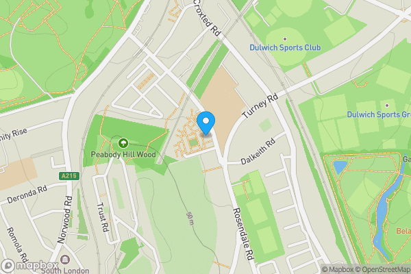 Map location for 4 Coaldale Walk, Dulwich, London, SE21 8LZ