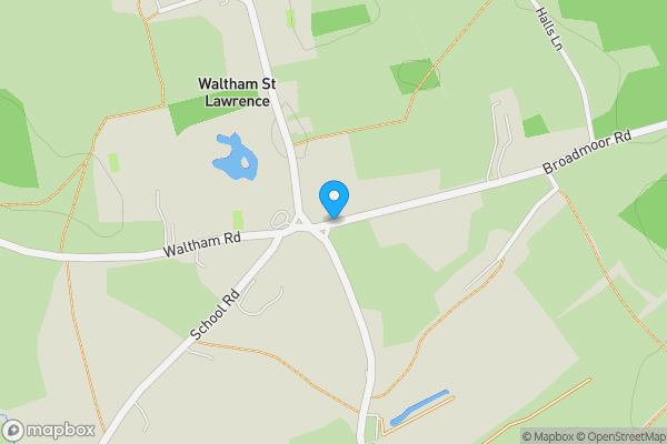 Map location for Land Rear of Rogers Stores, Broadmoor Road, Waltham St Lawrence, Reading, RG10 0HY