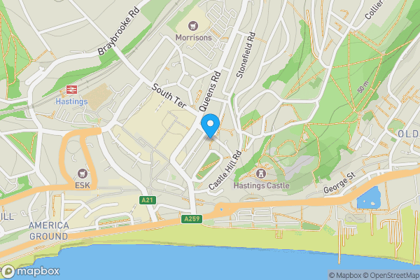 Flat 2, Wellington House, Castle Hill Passage, HASTINGS, East Sussex, TN34 1PG