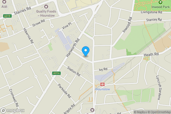 Map location for 34 Cross Lances Road, Hounslow, Middlesex, TW3 2AA