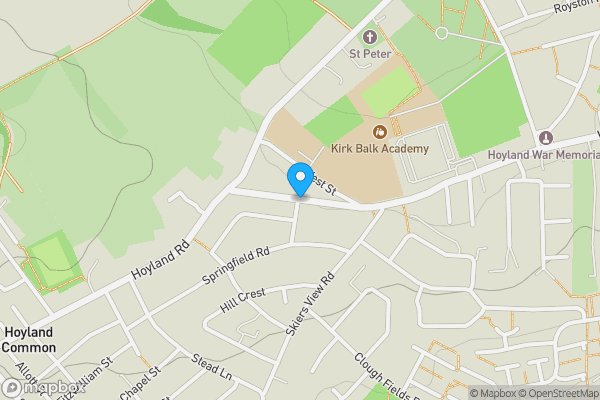 Map location for Fearnley Road, Barnsley, South Yorkshire, S74 0AU