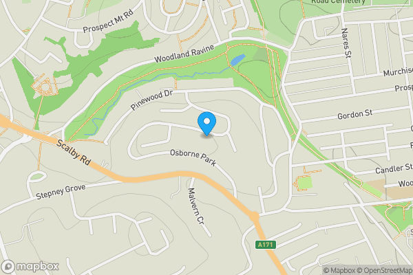 Map location for 36. Woodgate, Scarborough, North Yorkshire, YO12 5QQ