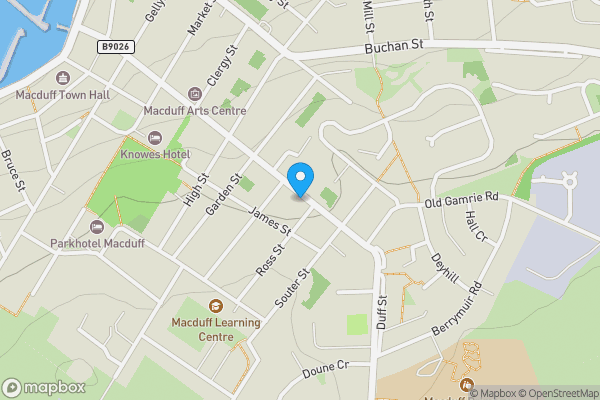 Map location for 82 Duff Street, Macduff, AB44 1NR
