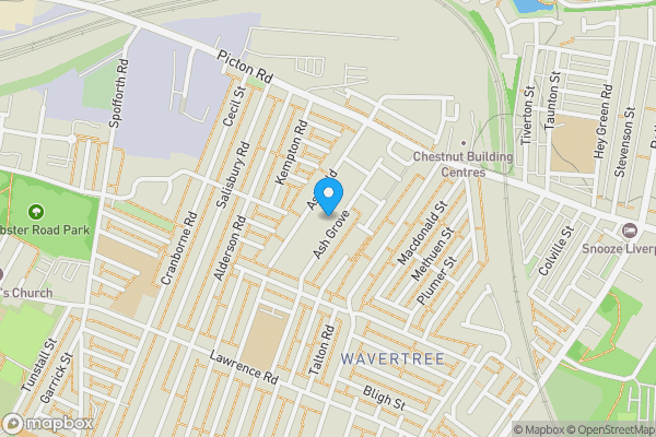 Map location for 48 Ash Grove, Wavertree, Merseyside, L15 1ET