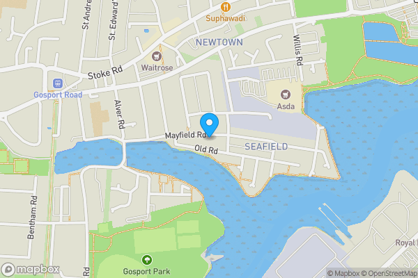 Map location for 41 Mayfield Road, Gosport, Hampshire, PO12 1QZ