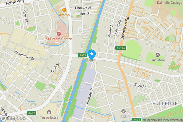 Map location for Turf Hotel, 49 Yorkshire Street, Burnley, BB11 3BW