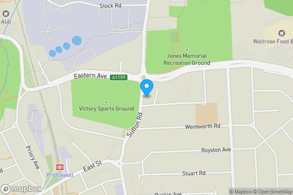 Map location for Flat 10 The Mulberrys, Sutton Road, Southend on Sea, Essex, SS2 5PW