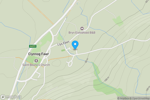 Map location for TY Capel Ebeneser Clynnogfawr, Caernarfon, Gwynedd, LL54 5BT