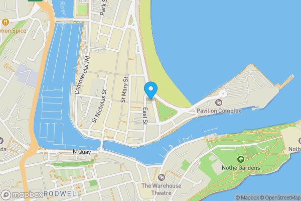 Map location for The Bourneville Hotel, 31-32, The Esplanade, WEYMOUTH, Dorset, DT4 8DJ