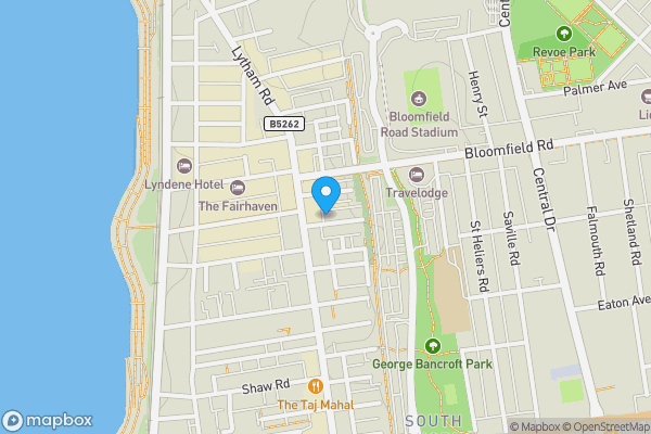 Map location for 6 Lowrey Terrace, Blackpool, Lancashire FY1 6DR