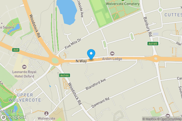 Map location for Sunderland Avenue, OXFORD, Oxfordshire, OX2 8DT