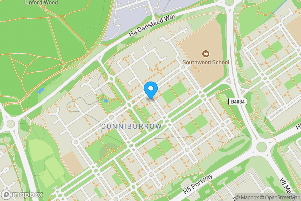 Map location for Marjoram Place, Milton Keynes, Buckinghamshire, MK14 7AQ