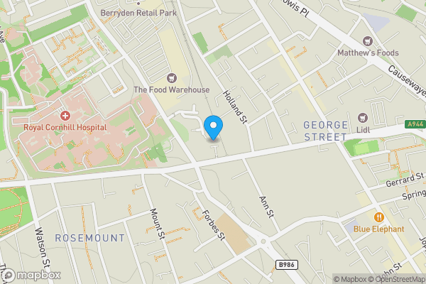 Map location for 154 Hutcheon Street, Flat 5 - 2FF, Store and Parking Space, Aberdeen, AB25 3RX