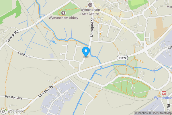Map location for 11 White Horse Street, Wymondham, Norfolk, NR18 0BJ